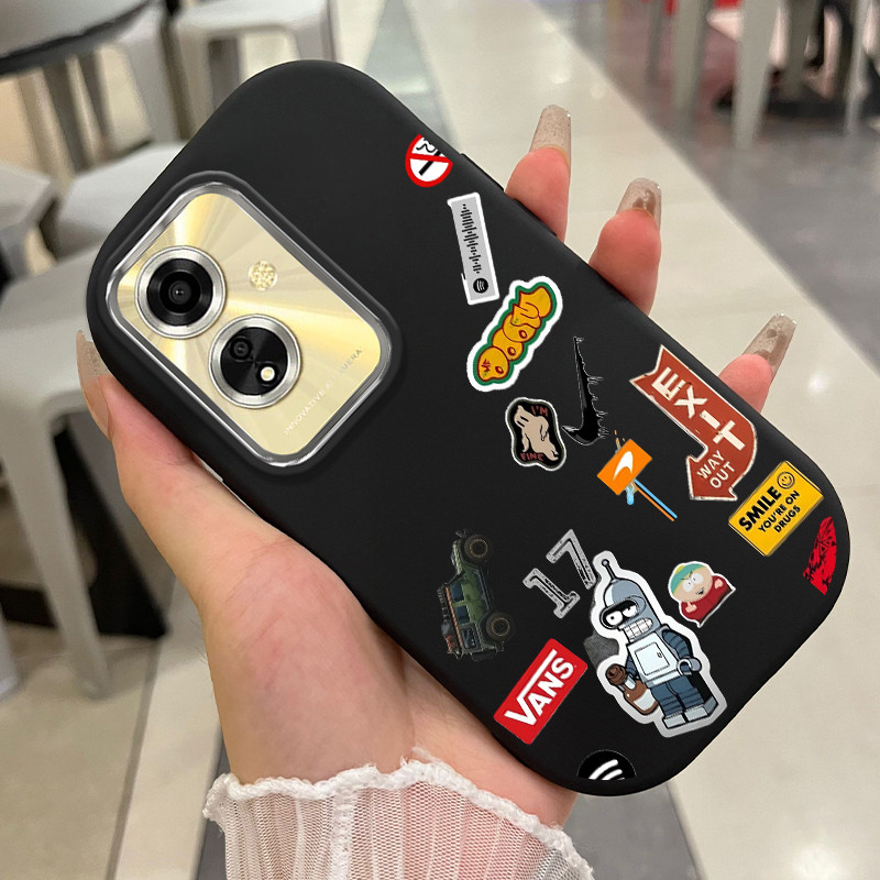 Casing Hp Untuk OPPO A59 F1s Case Stiker Robot Angin Kasing silikon Anti-tabrakan Cesing Sudut membu