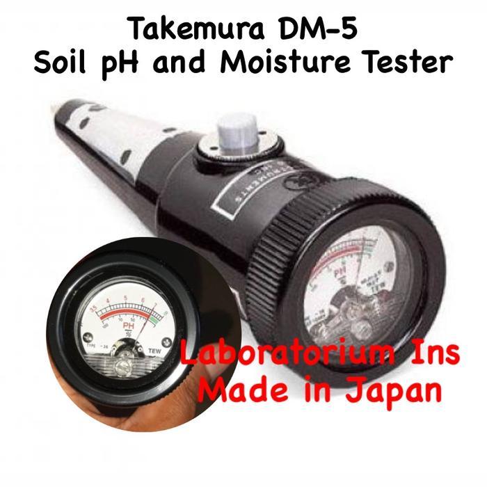 JTTOP" TAKEMURA - SOIL MOISTURE & PH MODEL DM5 - ALAT CEK TANAH - DM 5