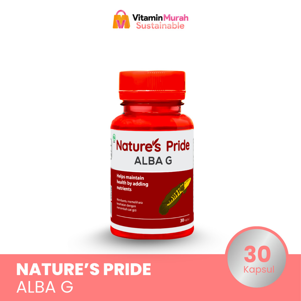 NATURE'S PRIDE ALBA G EKSTRAK IKAN GABUS ISI 30 & 100 KAPSUL