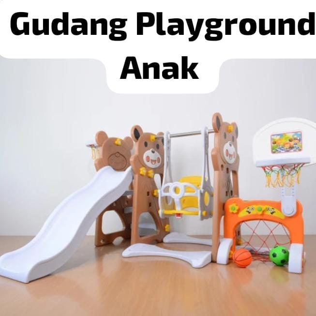 Multifungsi Mainan Perosotan Anak Murah Serodotan Anak Seluncuran Ayunan Anak Tiang Basket Dan Gawan