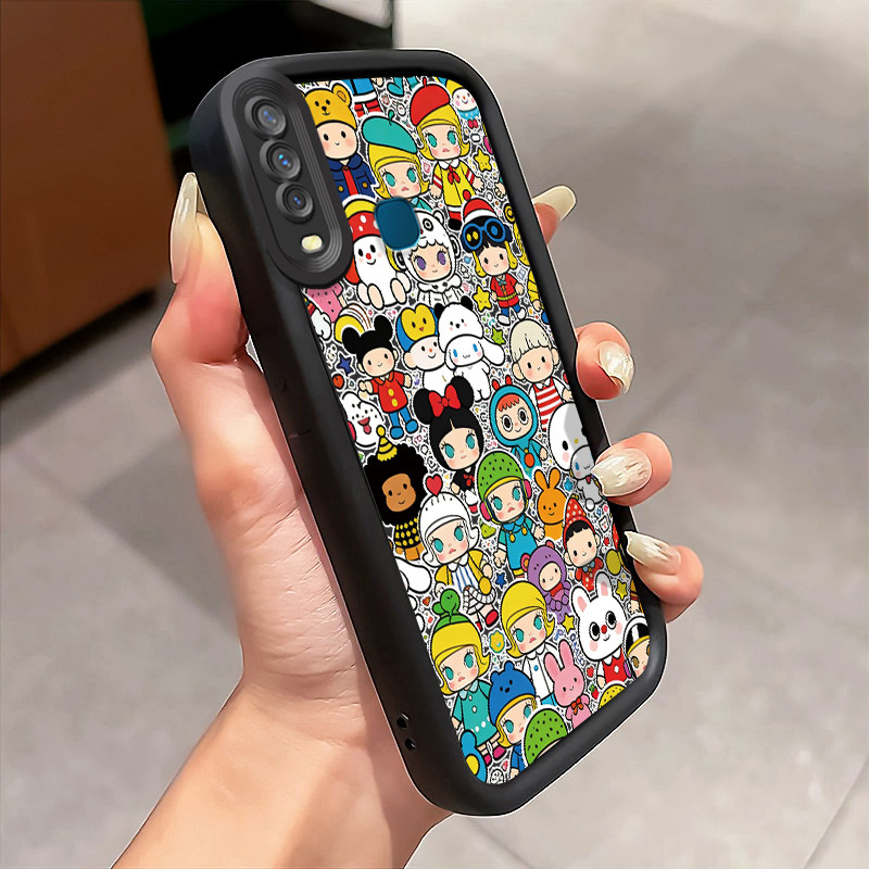 Casing Hp Untuk VIVO Y17 Y15 Y12 Y12i Y3 Y3s 2020 Case Gaya Blind Box dengan Karakter Terkenal Kasin