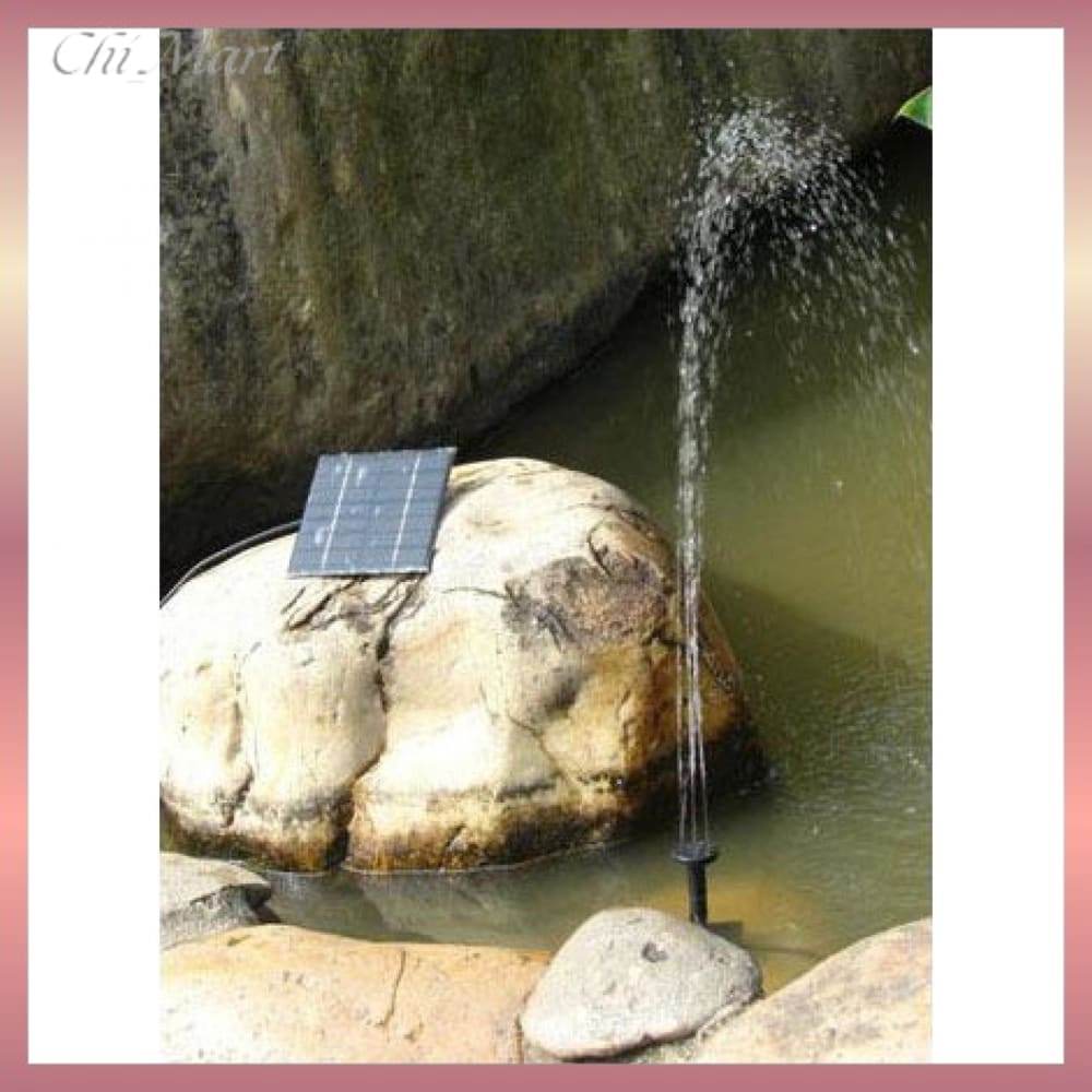Pompa Air Mancur Kolam Tenaga Surya Solar Fountain 7V 1.5W 200L/H - GY-D-001
