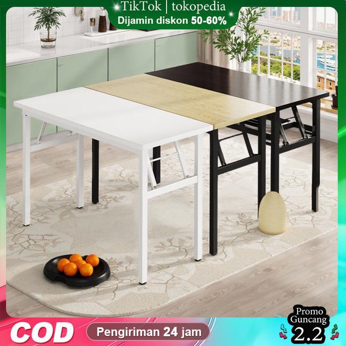 AK [COD] Flipper Table Meja Makan Lipat Set Koper Camping Outdoor Portable meja lipat meja lipat