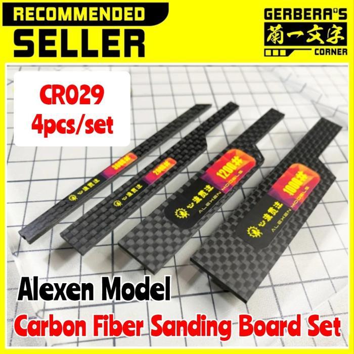 Alexen Model Carbon Fiber Sanding Board Set CR029 Sanding Stick