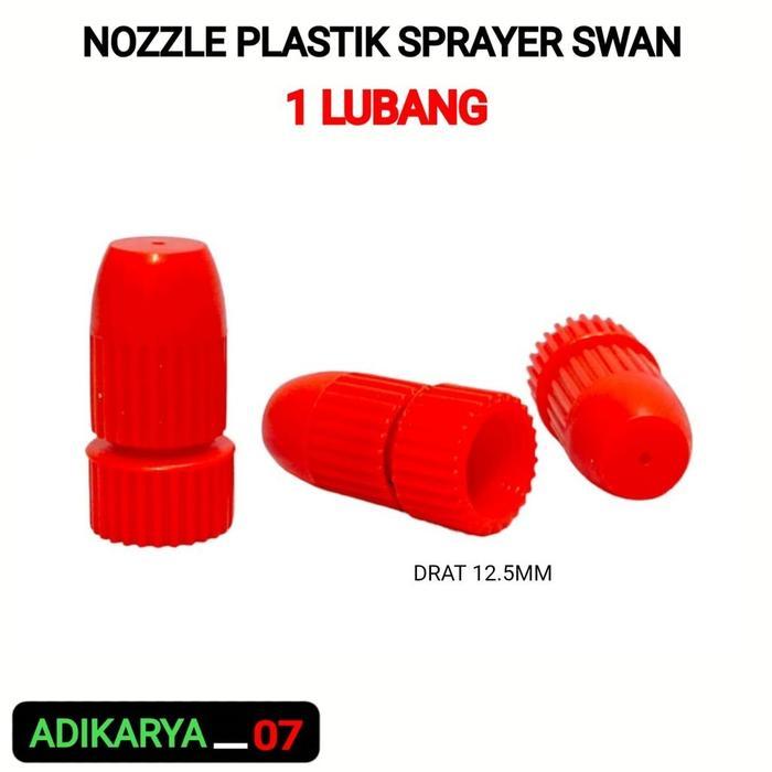 [] Nozzle Swan 1 Lubang Nozzle Plastik Sprayer 1 Lubang Nozzle Spuyer Swan 1 Lubang