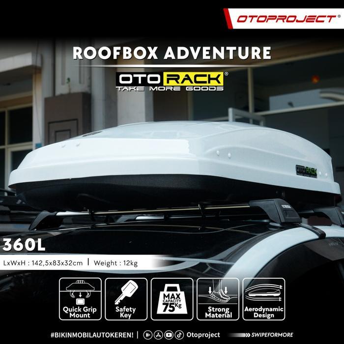 Ready Roof Box / Roofbox Mobil Otorack Adventure 360L