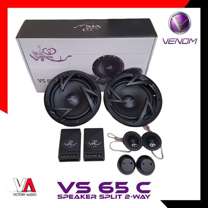 Ready Speaker Split 2-Way VENOM VIRUS VS 65 C VS65C Car Audio Mobil ORIGINAL