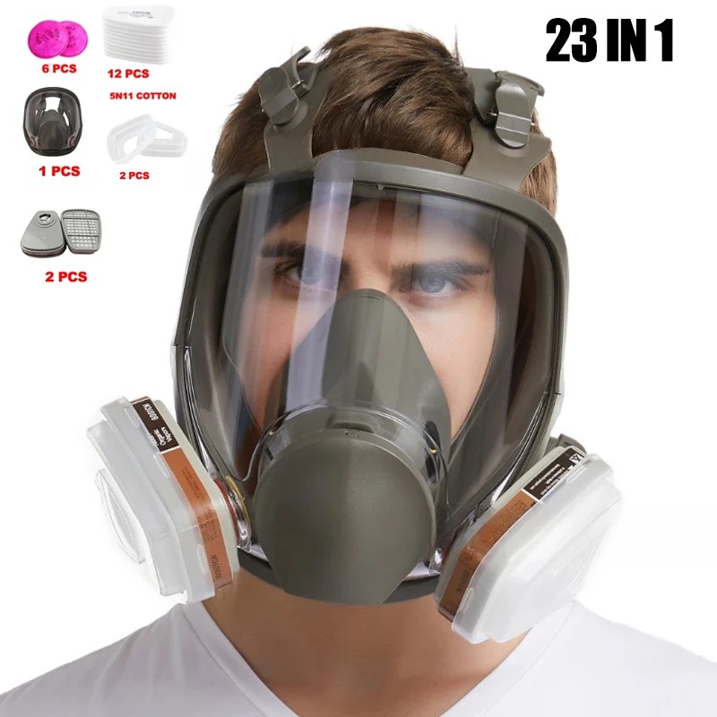 Full Face 6800 Gas Mask Spray Protective Mask Industrial Gas Mask Respirator New Type Gas Mask
