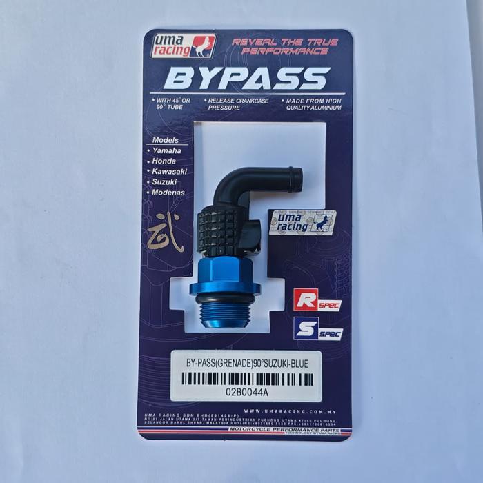 Ready UMA RACING BYPASS TUTUP OLI SUZUKI SATRIA FU GSX ORIGINAL 90 DERAJAT Motor Motorcycle