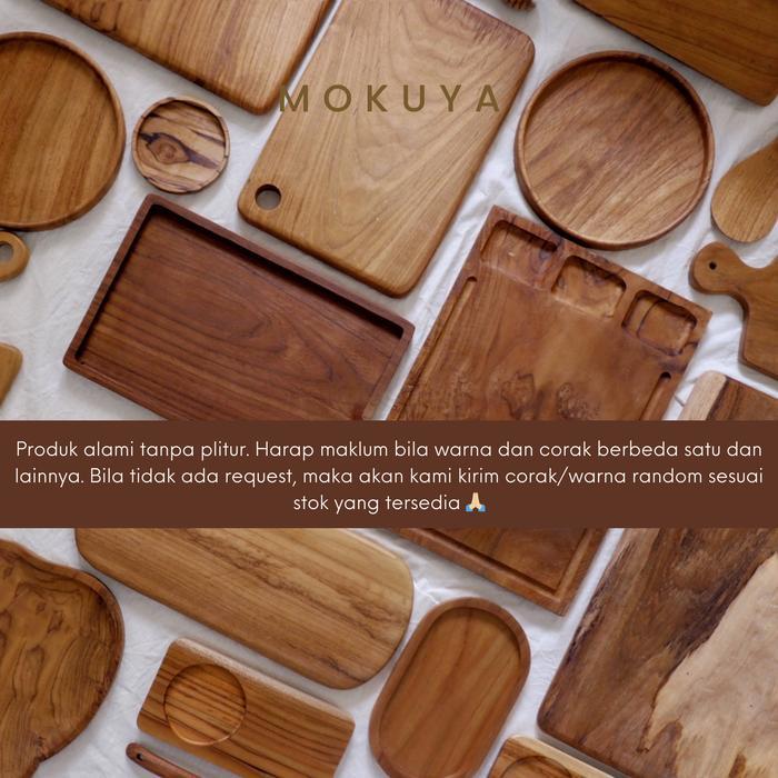 Tantan - Talenan Kayu Jati Besar Premium 2Cm Cutting Board Tebal Estetik Untuk Masak & Dekor Dapur