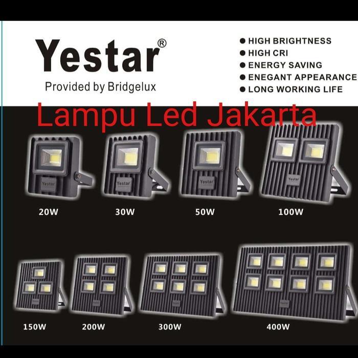 lampu sorot yestar 20w 30w 50w 100w. floodlight tembak yestar TERMURAH - 400watt