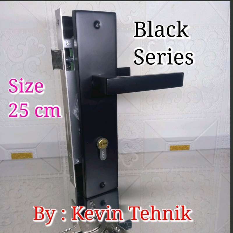 Handle Pintu Besar Black, Kunci Pintu Rumah Bedar Hitam, Kunci Pintu Besar