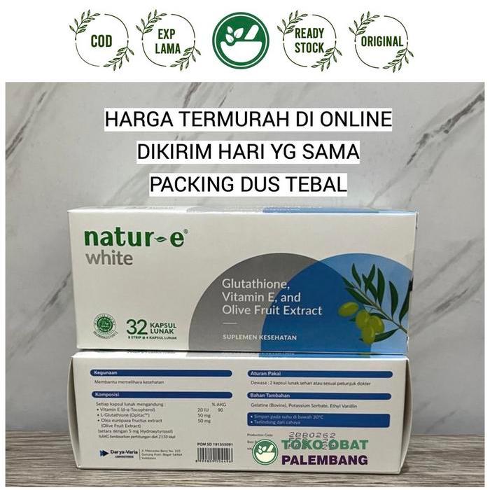 DISKON NATUR E WHITE 32KAPSUL NATUR-E WHITE 32KAPSUL NATURE GLUTATHIONE VIT E