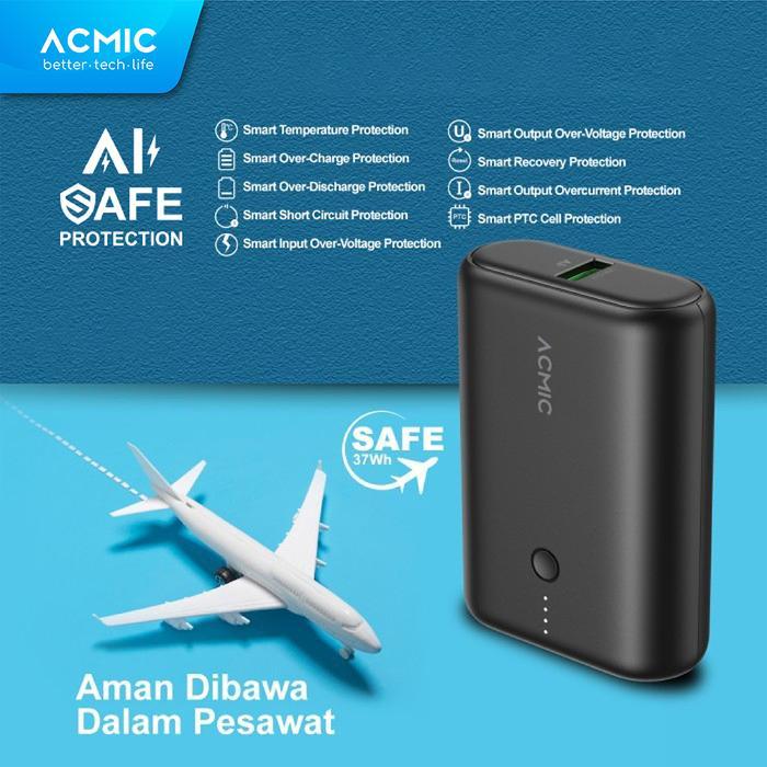 Acmic Minimax 10000Mah Powerbank Mini 22.5W Fast Charging Type C
