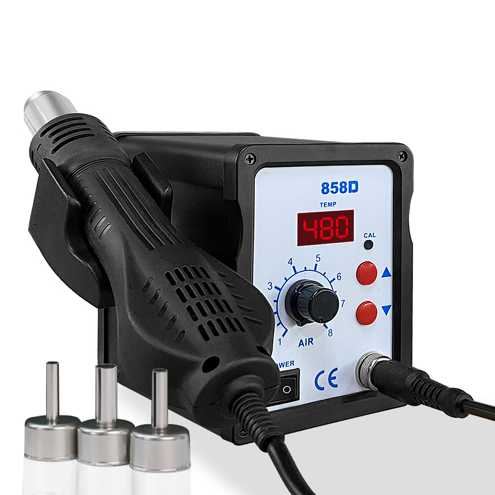 858D Hot Air Gun BGA Soldering Rework Station Blower Hair Dryer Hairdryer Soldering Heat Gun 220V