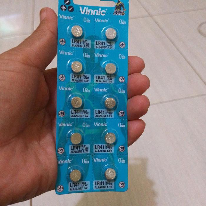 NEWW MURAHBATERE BATERAI BATTERY VINNIC ORIGINAL L736F LR41 AG3