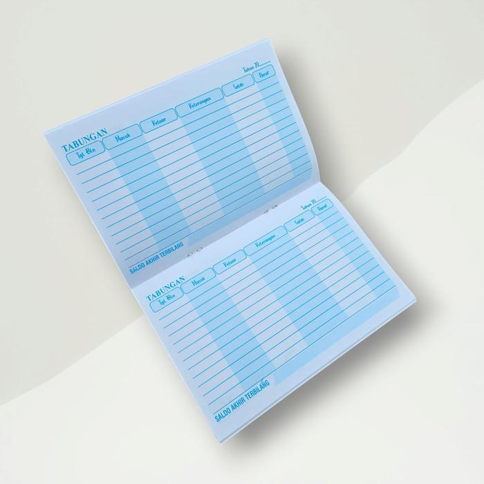 "New" Buku Catatan Tabungan Anak Sekolah Isi Kertas Hvs Putih Paper / Buku Tabungan Harian