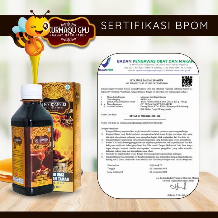 Sari Kurma Kurmaqu Madu Kurma Asli 100% Original Murni Tanpa Campuran - Isi 350 Gram