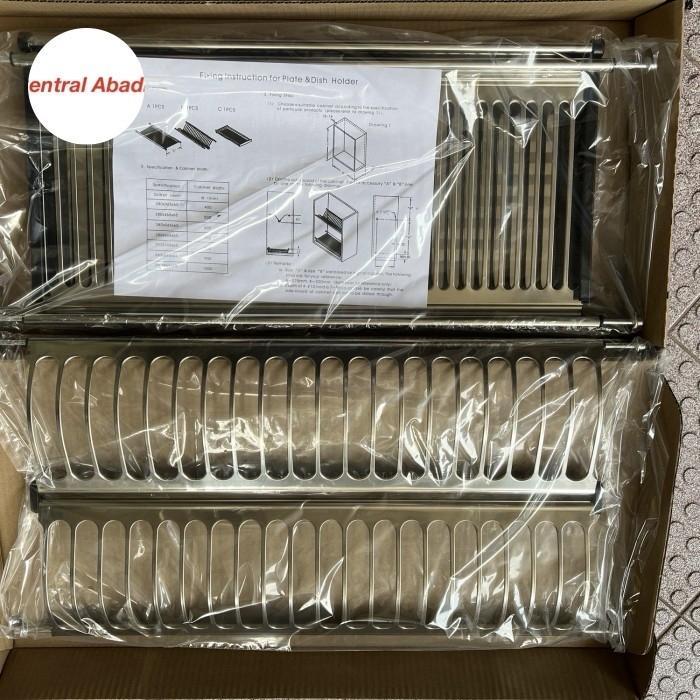 Rak Piring Stainless Kitchen Set 60Cm Bumbu