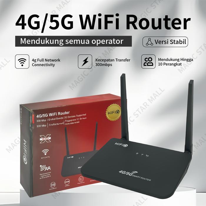 WiFi Router SIM Card Modem 4G/5G Network Router 2.4G Dual Band Gigabit Wifi Speed Router 300 Mbps
