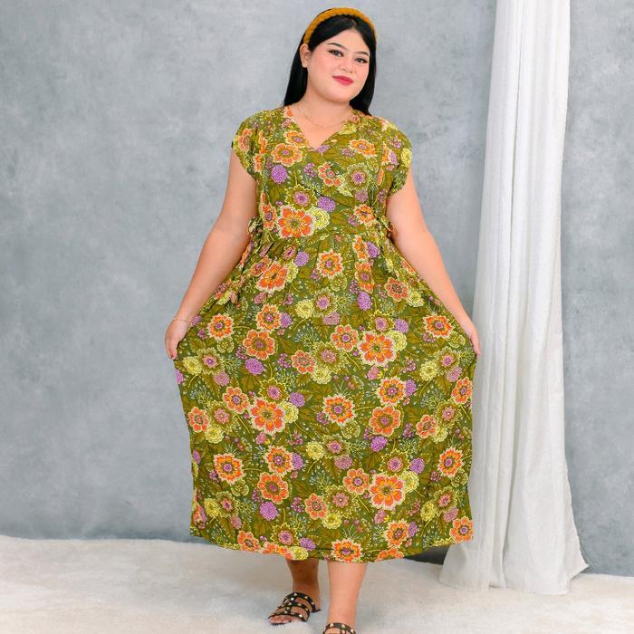 TERLARIS [KENCANA UNGU] DASTER PANJANG SLEMPANG LD 115 CM DASTER BUSUI DASTER TALI SAMPING DASTER