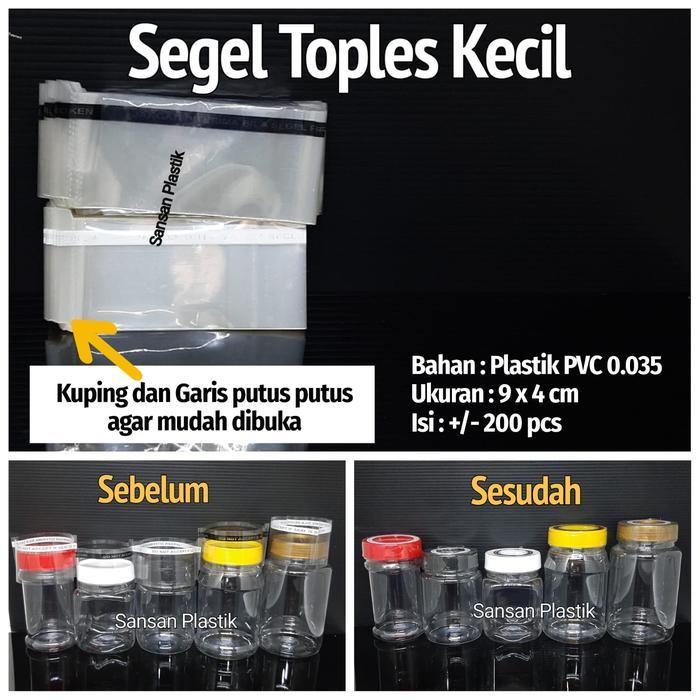 Segel Toples Kecil / Segel Plastik Tutup Toples KECIL / Segel Toples
