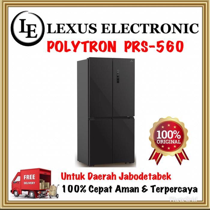 POLYTRON KULKAS SIDE BY SIDE PRS-560 PRS560 560 LITER