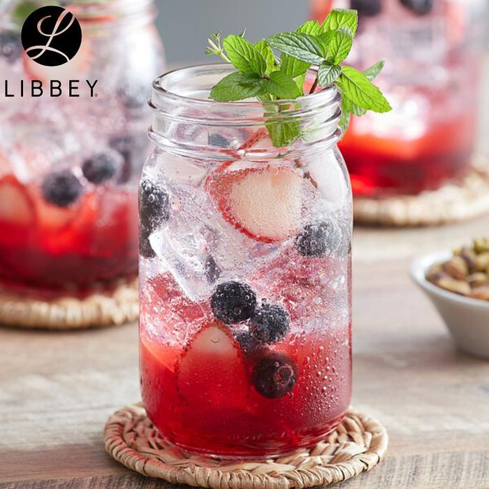 Drinking Jar Glass Without Handle Gelas Toples LIBBEY - 16 oz