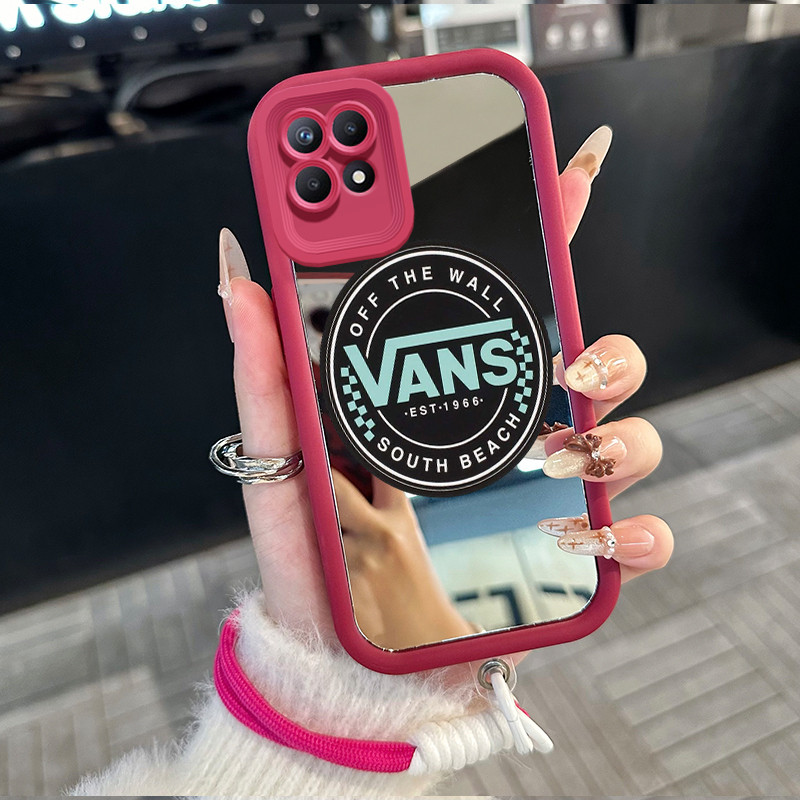 Casing Hp untuk Realme 8I Narzo 50 4G Case Casing ikon pola Silikon Softcase Kasing HP tali gantung 