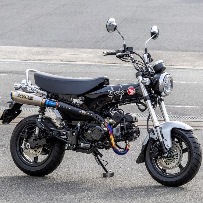 Knalpot Honda DAX 125 GP-PERFORMANCE RS High-Mount Full Titanium OVER Racing Japan