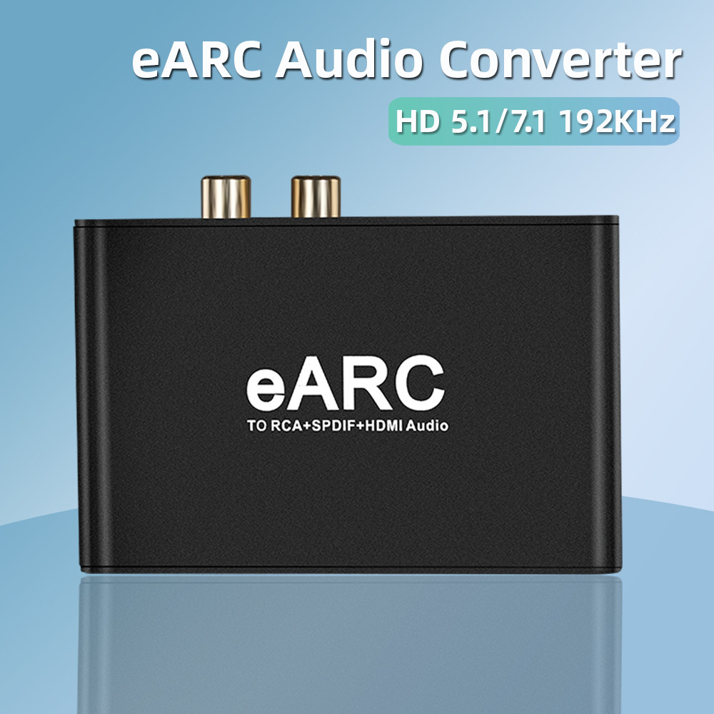 HDMI eARC ARC Audio Extractor 192Khz Converter eARC to RCA Audio Extractor Adapter For DTS Dolby Ato