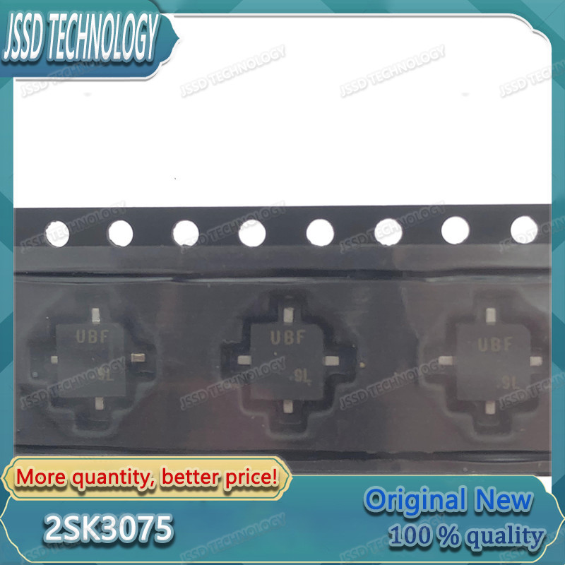 5PCS 2SK3075 K3075 3075 UBF SMD RF Big Cross 520MHZ 7.5 Walkie Talkie Amplifier New and original