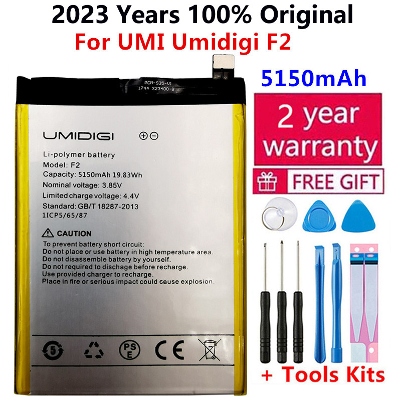 Original High Quality For UMI Umidigi F2 5150mAh Battery Replacement Battery For Umidigi F 2 Mobile 