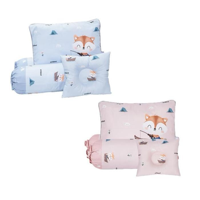 Omiland Bantal dan Guling BAYI SET ANTI PEYANG/BANTAL BAYI BARU LAHIR/BANTAL BAYI ANTI PEYANG FOX