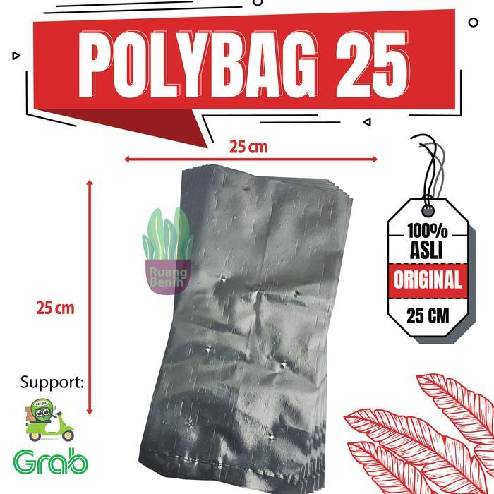 Plastik Polybag Polibag Polibek Media Tanam Tanaman hias Bunga 25x25