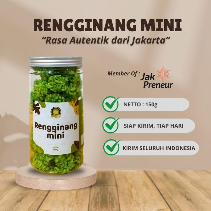 Rengginang Mini Toples Besar - Jajanan Betawi Neng Mae