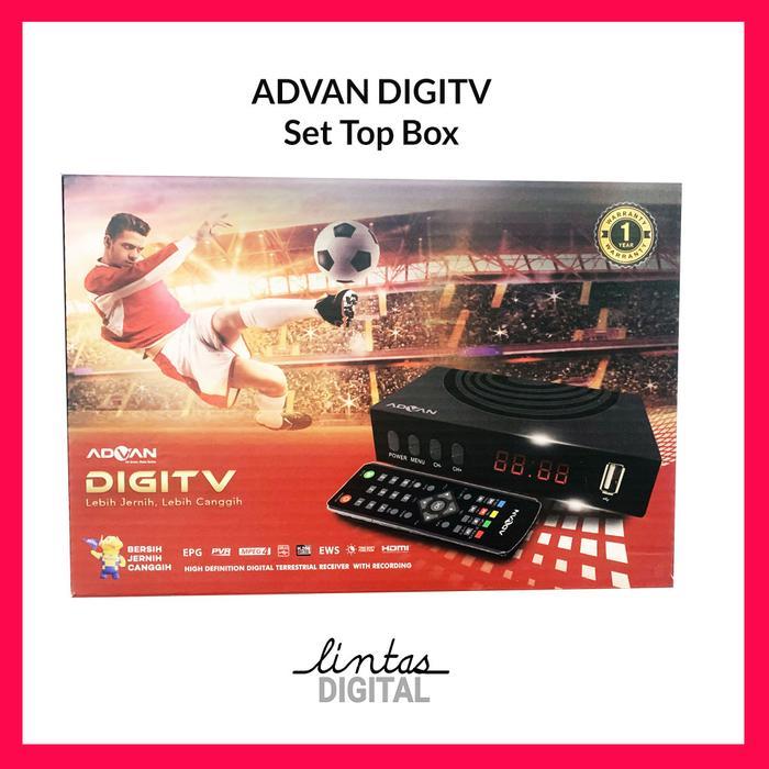 (COD) ADVAN DIGIPRO DVBT2 DVB-10KK Kominfo 1080p Set Top Box STB Digital TV