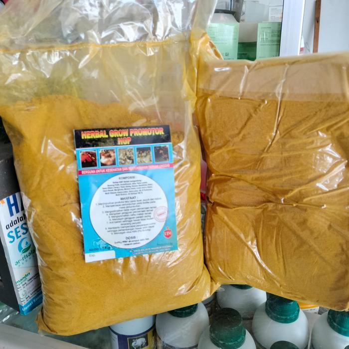 HERBAL GROW PROMOTOR HGP 1 kg untuk Hewan Unggas, Sapi, Domba, kambing Jamu Herbal meningkatkan daya