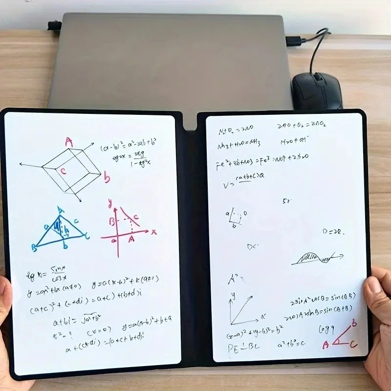 A5 Reusable Whiteboard Notebook Memo Book With Free Whiteboard Pen Erasing Cloth Weekly Planner