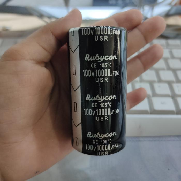 ELCO 10000UF 100V RUBYCON HITAM SILVER USR