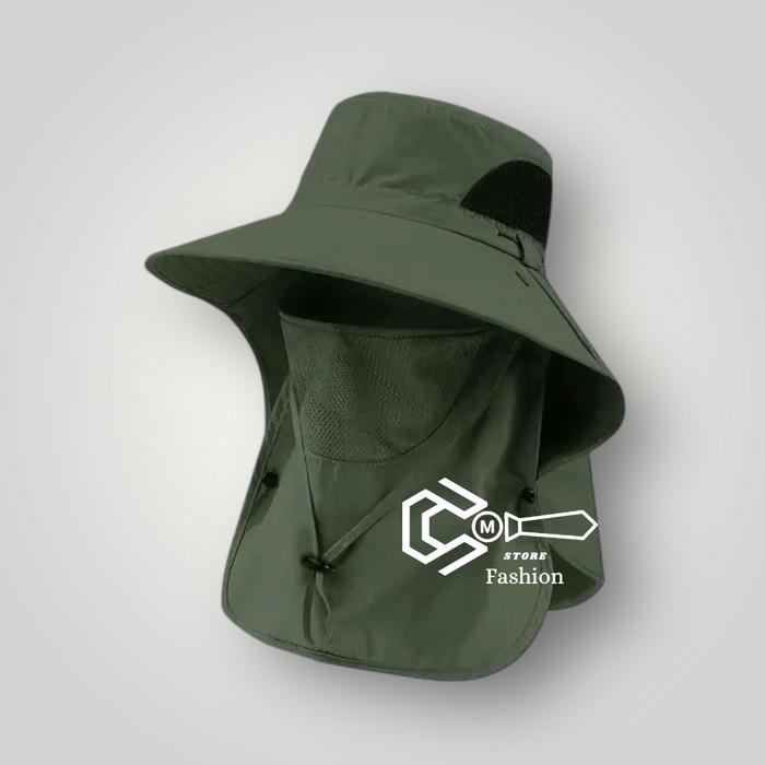 Topi Rimba Topi Gunung Topi Lebar Pria Wanita Dewasa Import Abu