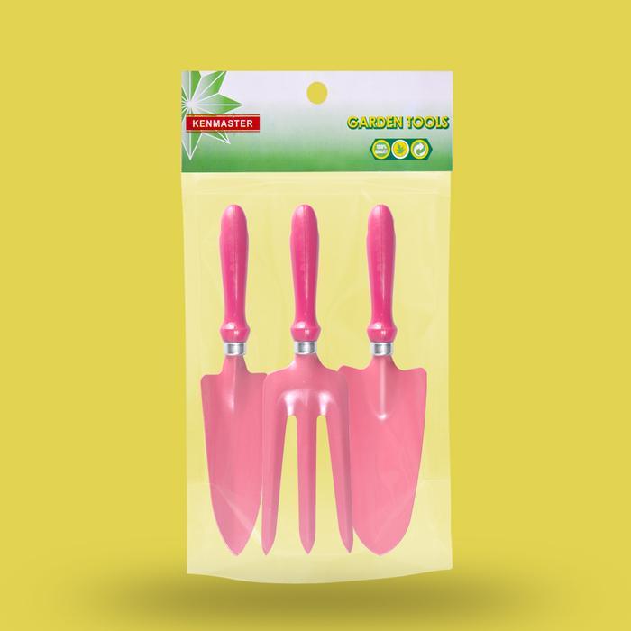 READY Kenmaster Garden Tool 3 Pcs (Pink) - GARD011 G00D QU4LITY
