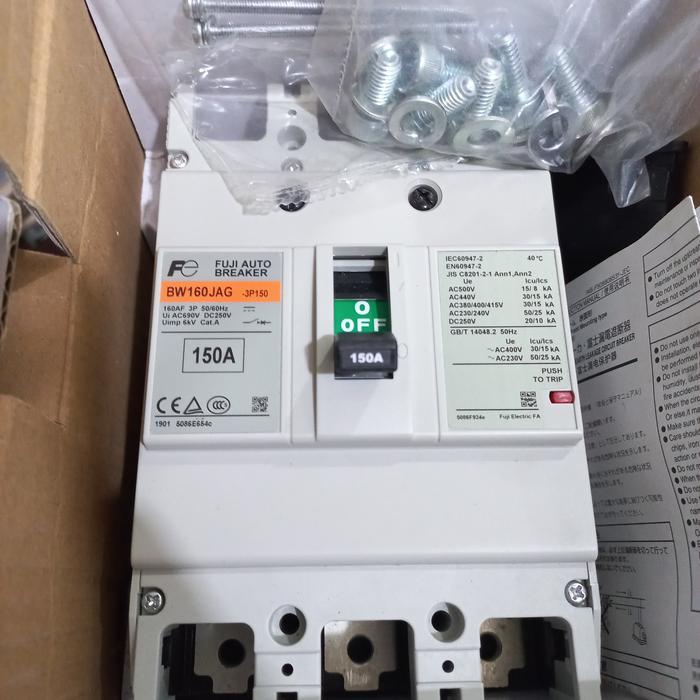 Mccb BW160JAG 3PHASE 150A FUJI ELECTRIC