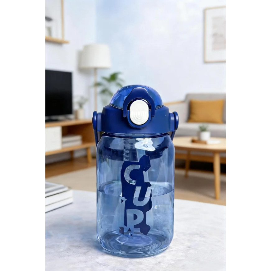 RED HOUSE Botol Minum Woben 900ML | Tutup Anti Bocor dengan Pengunci, Sedotan & Infuser