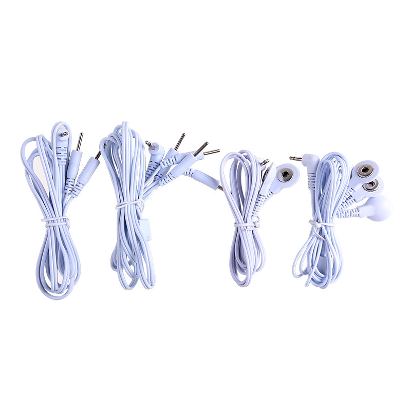 2/4 Way 2.5/3.5Mm Tens Cable Electrode Wire For Ems Tens Equipment Body Massager For Healthy Muscle