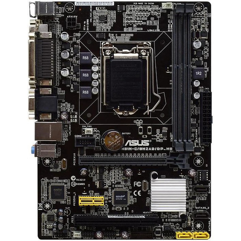Asus H81M-C Motherboard H81M-C/Bm2Ad/Dp Lga 1150 Intel H81 Support Core I3-4130 I3-4350 I5-4570
