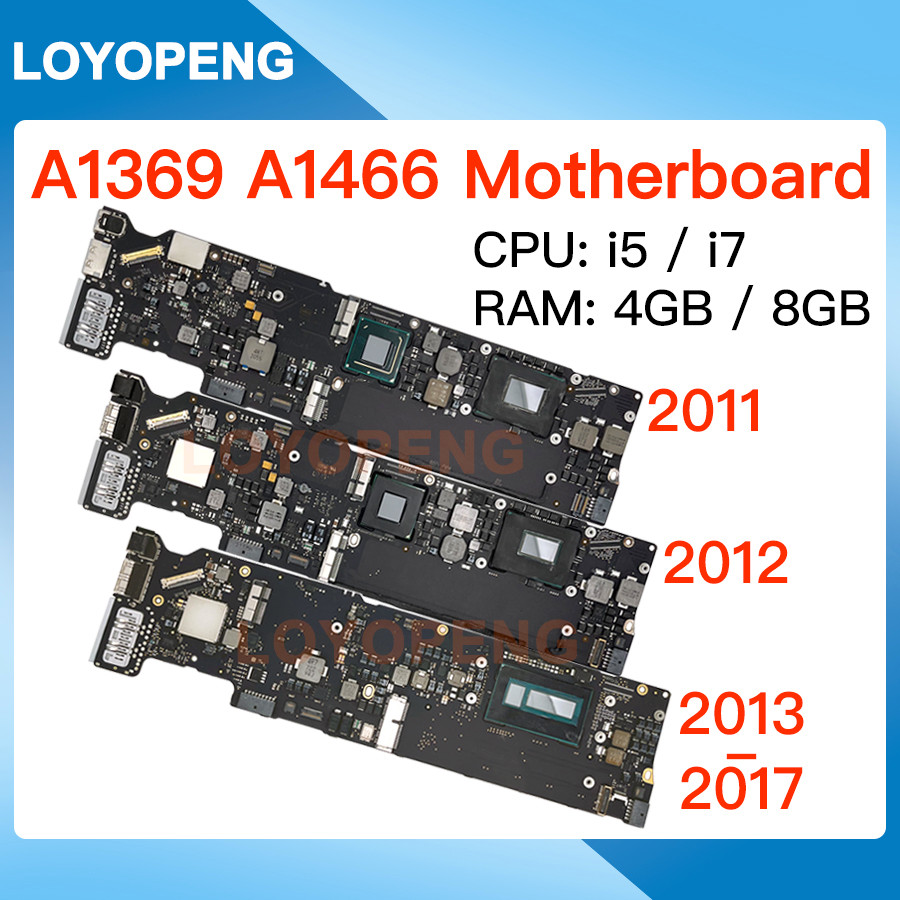 Original A1466 Motherboard Logic Board For Macbook Air 13" A1369 A1466 I5 I7 2011 2012 2013 2014