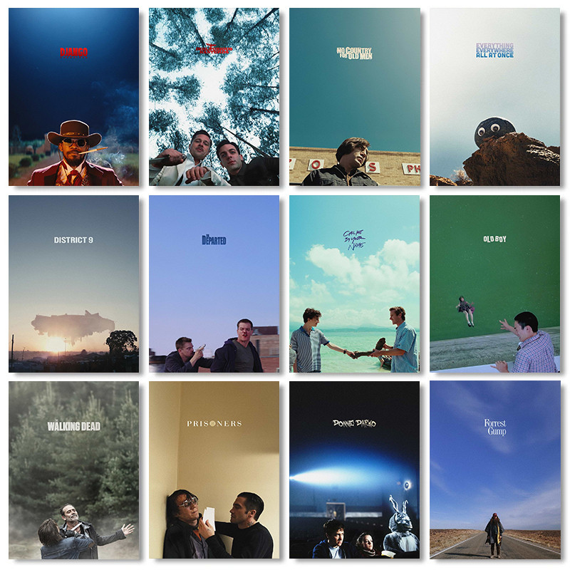 Minimalist Classic Movie Collection Kill Bill /Oldboy Print Poster Canvas Painting Wall Art Picture