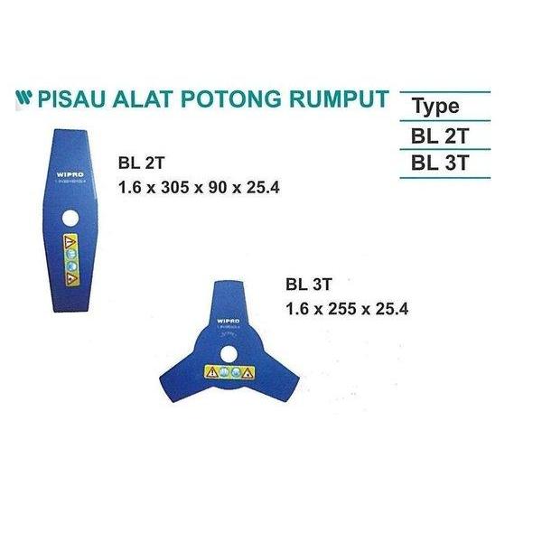 Pisau Alat Potong Rumput 2 mata BL2T atau 3 mata BL3T Wipro