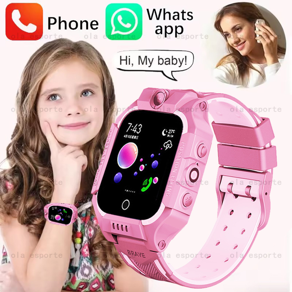 New Kids Smart Watch GPS SOS IP68 Waterproof Smartwatch Clock 4G Video Call Phone SIM Card Location
